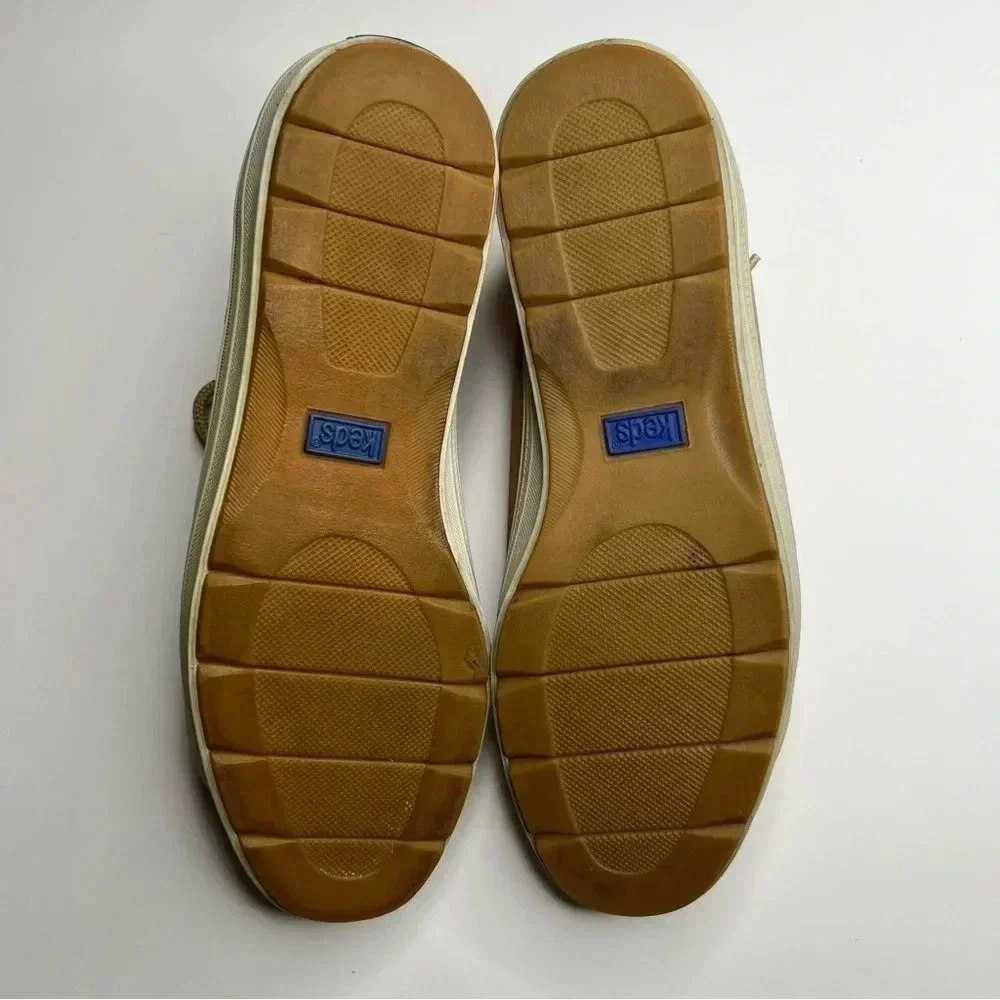 Keds Suede Leather Lace Up Sneakers Tan Beige 7.5 - Picture 5 of 6